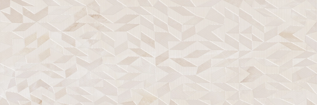 Lemnos Relieve 316270963927 - Crema, Brillo, 33.3x100cm, 7.00mm, Rectified