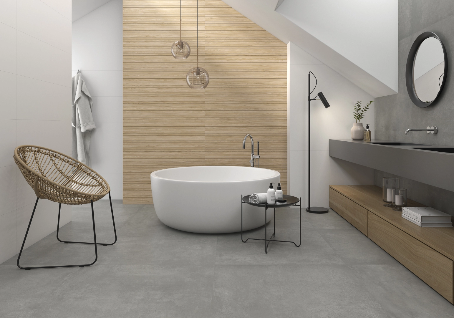 Pamesa Omnia Ash, Matt, 60x120 cm, 10.50mm, Rectified — SKU: [SKU] | Dimora
