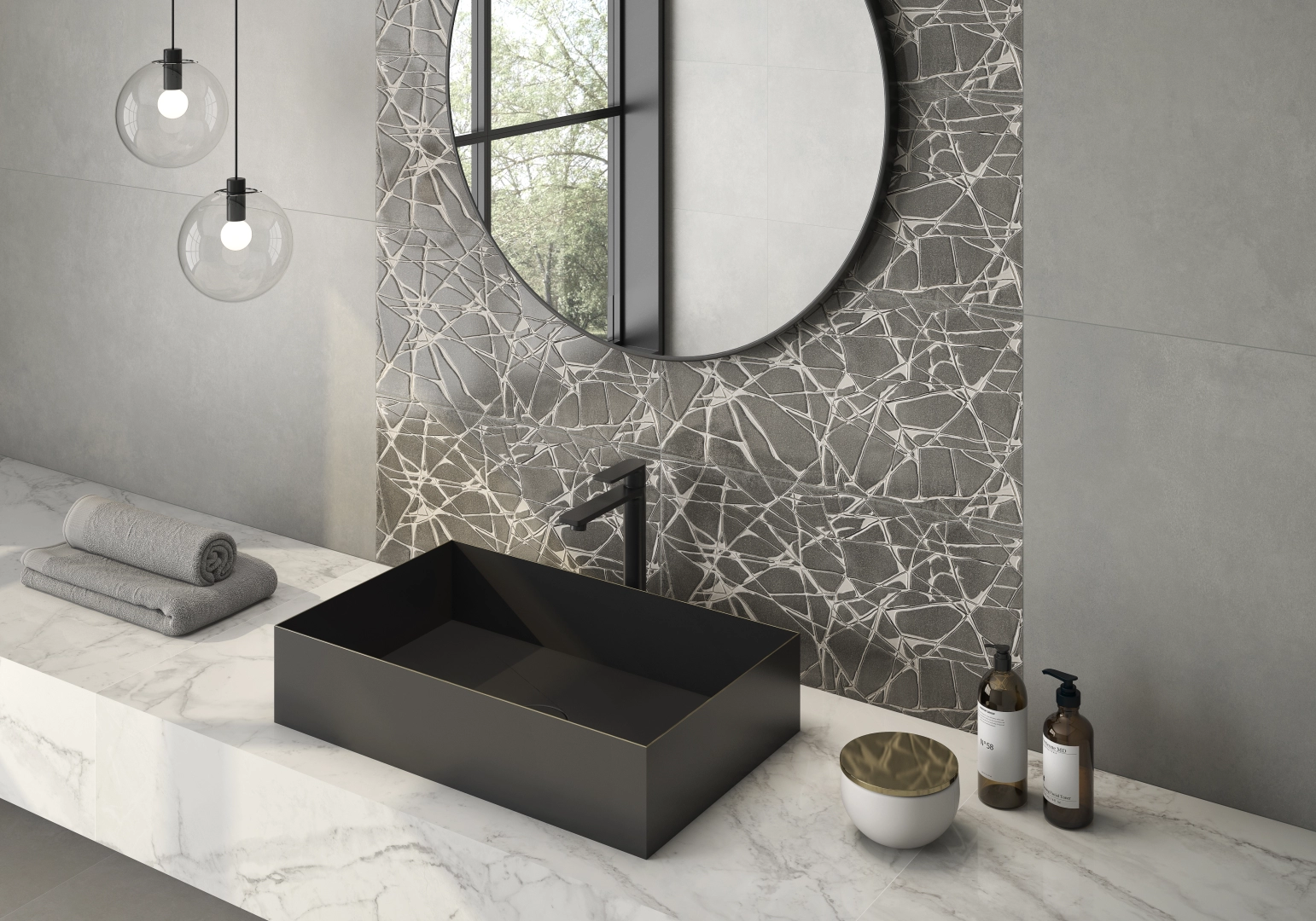 Pamesa Omnia Ash, Matt, 60x120 cm, 10.50mm, Rectified — SKU: [SKU] | Dimora