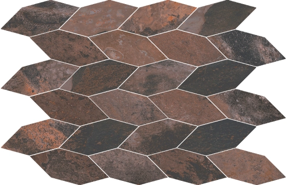 Slate Way Malla Coimbra Brown, Lappato, 29x38cm, 10.00mm, Rectified