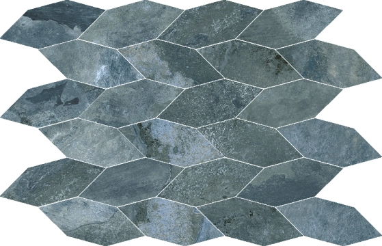 Slate Way Malla Coimbra Ocean, Lappato, 29x38cm, 10.00mm, Rectified