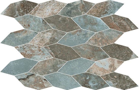 Slate Way Malla Coimbra Green, Lappato, 29x38cm, 10.00mm, Rectified