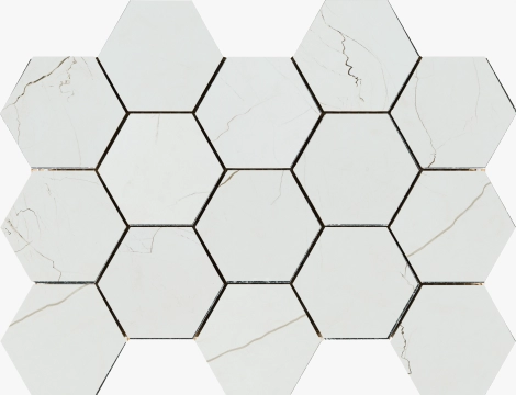 Desert Mosaico Hexagon 1m - Natural, Matt, 32.5x22.5cm, 10.20mm, Rectified