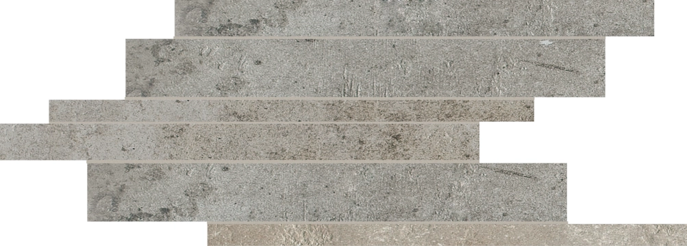 La Roche Listello Mix Sfalsato 742238 - Grey, Naturale, 21x40cm, 9.00mm, Not rectified
