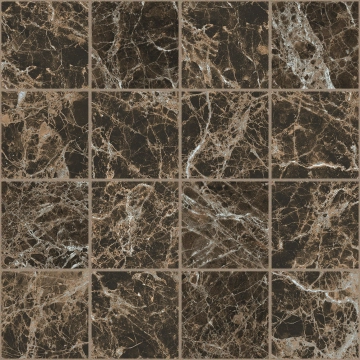 Les Bijoux Mosaico 767619 - Marron Imperial, Glossy, 7.5x7.5 cm, 6.00mm, Not rectified