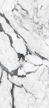 Les Bijoux 765697 - Calacatta Altissimo, Glossy, 120x280 cm, 6.00mm, Rectified