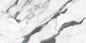Les Bijoux 765781 - Calacatta Altissimo, Glossy, 60x120 cm, 6.00mm, Rectified