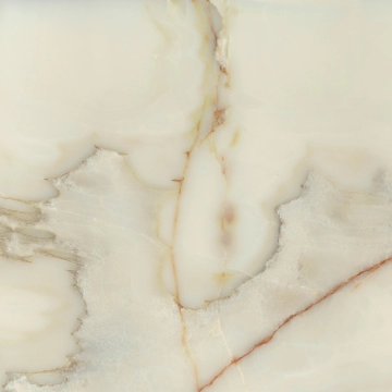 Les Bijoux 765758 - Onyx Blanche, Glossy, 120x120 cm, 6.00mm, Rectified