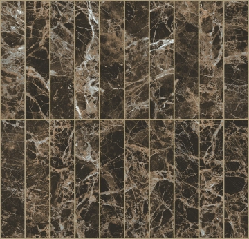 Les Bijoux Mosaico 767573 - Marron Imperial, Glossy, 30x30cm, 10.00mm, Not rectified