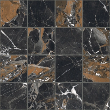 Les Bijoux Mosaico 767617 - Ombre Caravage, Glossy, 7.5x7.5 cm, 6.00mm, Not rectified