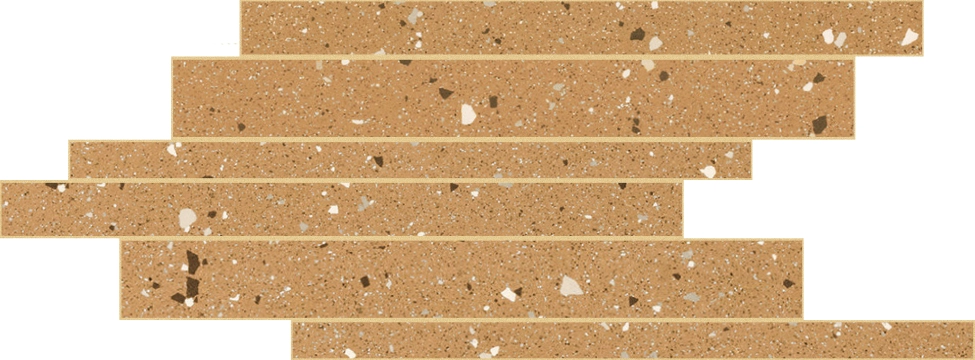 Earthtech Listello Sfalsato 772433 - Savannah Flakes, Glossy - bright, 8.27x15.75