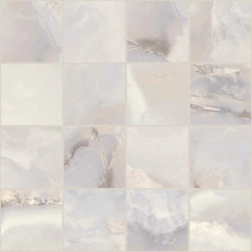 Onyx&more Mosaico 7,5x7,5 767696 - White Onyx, Satin, 7.5x7.5 cm, 6.00mm, not-rectified