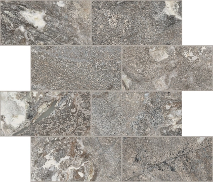 Onyx&more Muretto 767713 - Silver Porphyry, Strutturato, 30x30cm, 6.00mm, not-rectified