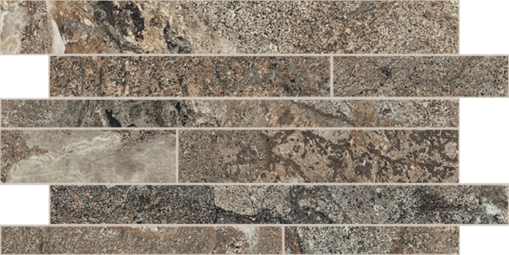 Onyx&more Listello Sfalsato 767679 - Golden Porphyry, Strutturato, 30x60cm, 10.00mm, not-rectified