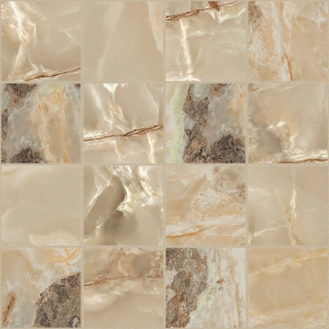 Onyx&more Mosaico 7,5x7,5 767782 - Golden Blend, Satin, 7.5x7.5 cm, 6.00mm, not-rectified