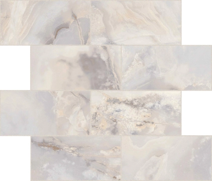 Onyx&more Muretto 767707 - White Onyx, Satin, 30x30cm, 6.00mm, not-rectified