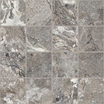 Onyx&more Mosaico 7,5x7,5 767702 - Silver Porphyry, Strutturato, 7.5x7.5 cm, 6.00mm, not-rectified