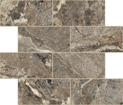Onyx&more Muretto 767712 - Golden Porphyry, Strutturato, 30x30cm, 6.00mm, not-rectified