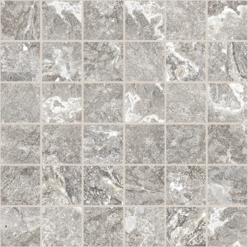 Onyx&more Mosaico 5x5 767650 - White Porphyry, Strutturato, 30x30cm, 10.00mm, not-rectified