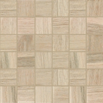 Wooden Tile Mosaico Sfalsato 741930 - Almond, Naturale, 30x30cm, 10.00mm, not-rectified
