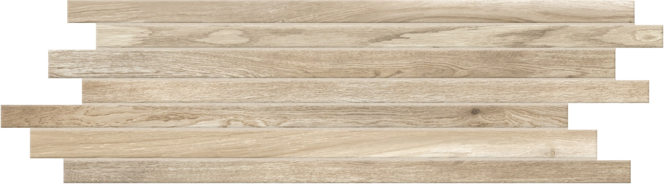Wooden Tile Modulo Sfalsato 742062 - Almond, Naturale, 20x60cm, 10.00mm, not-rectified