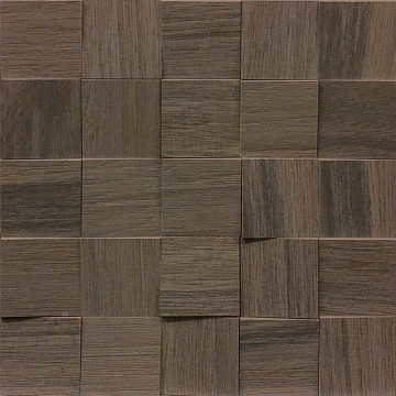 Wooden Tile Mosaico 3D 742059 - Brown, Naturale, 30x30cm, 10.00mm, not-rectified