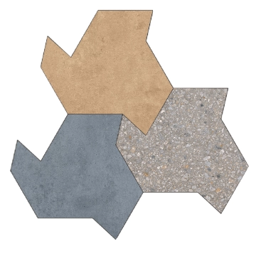 Match-up Decoro 772836 - Shapes, Comfort, 80x120cm, 10.00mm, Not rectified