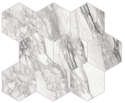 Bernini Mosaico Esagona M30BERNE - Bernini, Naturale, 26x30cm, 9.00mm, Not-rectified