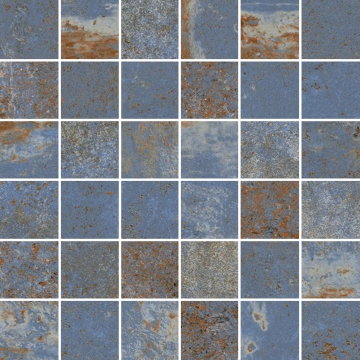Flatiron Mosaico T36 M30FL.BL - Blue, Naturale, 30x30cm, 9.00mm, not-rectified