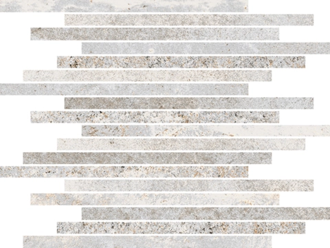 Flatiron Mosaico Ass M30FL.WHA - White, Naturale, 30x30cm, 9.00mm, not-rectified