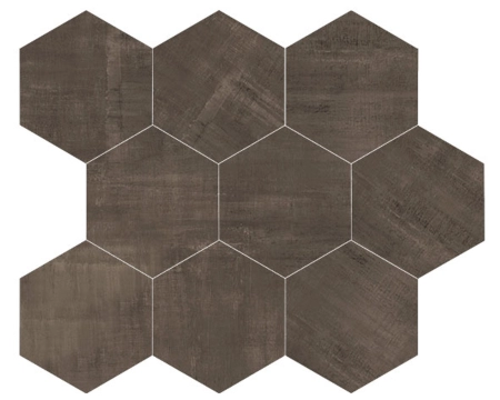 H24 Mosaico Esagona M30H2.MOE - Moka, Naturale, 26x30cm, 9.00mm, Not-rectified