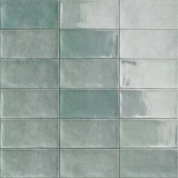 Camden - Emerald, Brillo, 10x20cm, 10.00mm, Not rectified