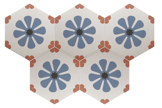 Coimbra Decor Bella Blue, Matt, 17.5x20cm, 9.00mm, Not rectified