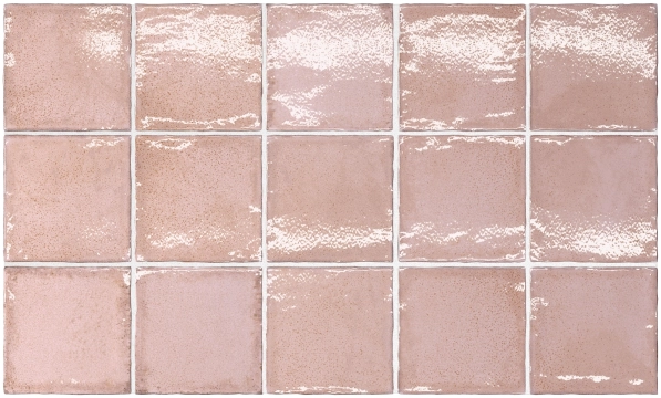 Altea Dusty Pink, Gloss, 10x10cm, 9.00mm, Rectified