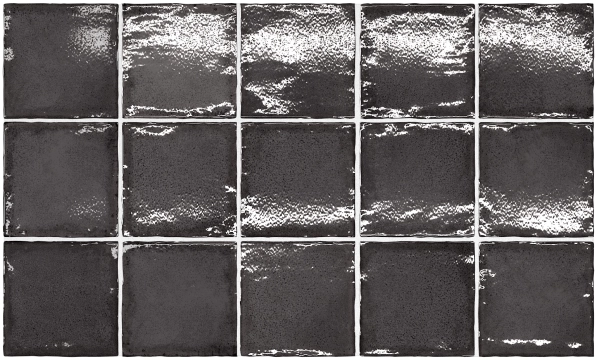 Altea Black, Gloss, 10x10cm, 9.00mm, Rectified