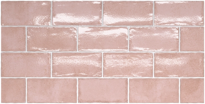 Altea Dusty Pink, Gloss, 7.5x15cm, 9.00mm, Rectified