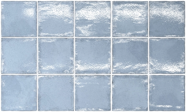 Altea Ash Blue, Gloss, 10x10cm, 9.00mm, Rectified