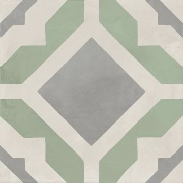 Terra.Art I389 - Geometrico Sabbia/menta, Naturale, 20x20cm, 9.00mm, Rectified