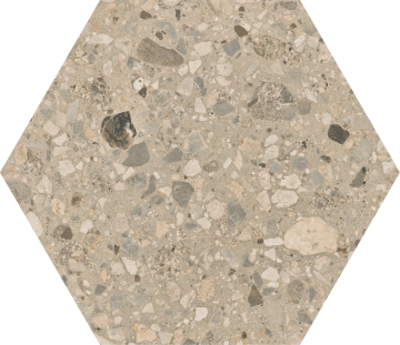 Arkistyle Esagona J163 - Shade Warm, Naturale, 25x21.6cm, 9.00mm, Rectified
