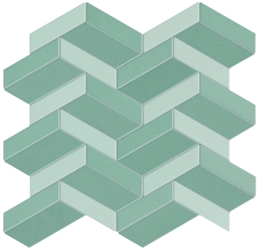 Prism Wiggle A40B - Moss, Matte, 30.6x32.4cm, 10.00mm, Rectified