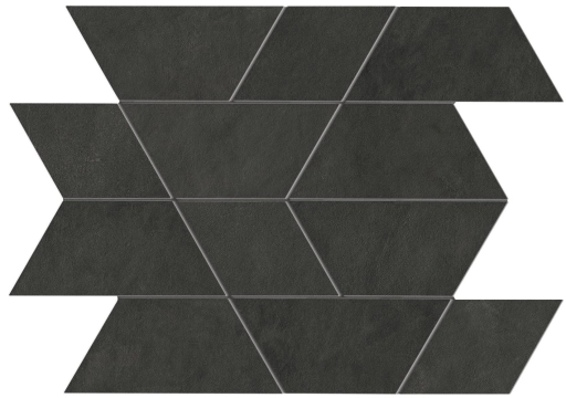 Prism Mosaico Maze A412 - Graphite, Silk, 31x35.7cm, 10.00mm, Rectified
