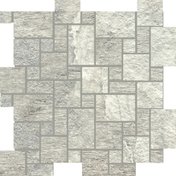 Tribeca Mosaico Basket White, Naturale, 30x30cm, 10.00mm, Not rectified