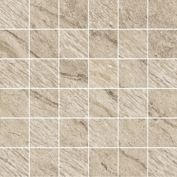 Tribeca Mosaico Monocolore Beige, Naturale, 30x30cm, 10.00mm, Not rectified