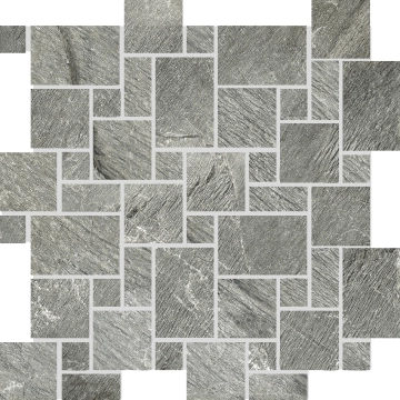 Tribeca Mosaico Basket Grey, Naturale, 30x30cm, 10.00mm, Not rectified