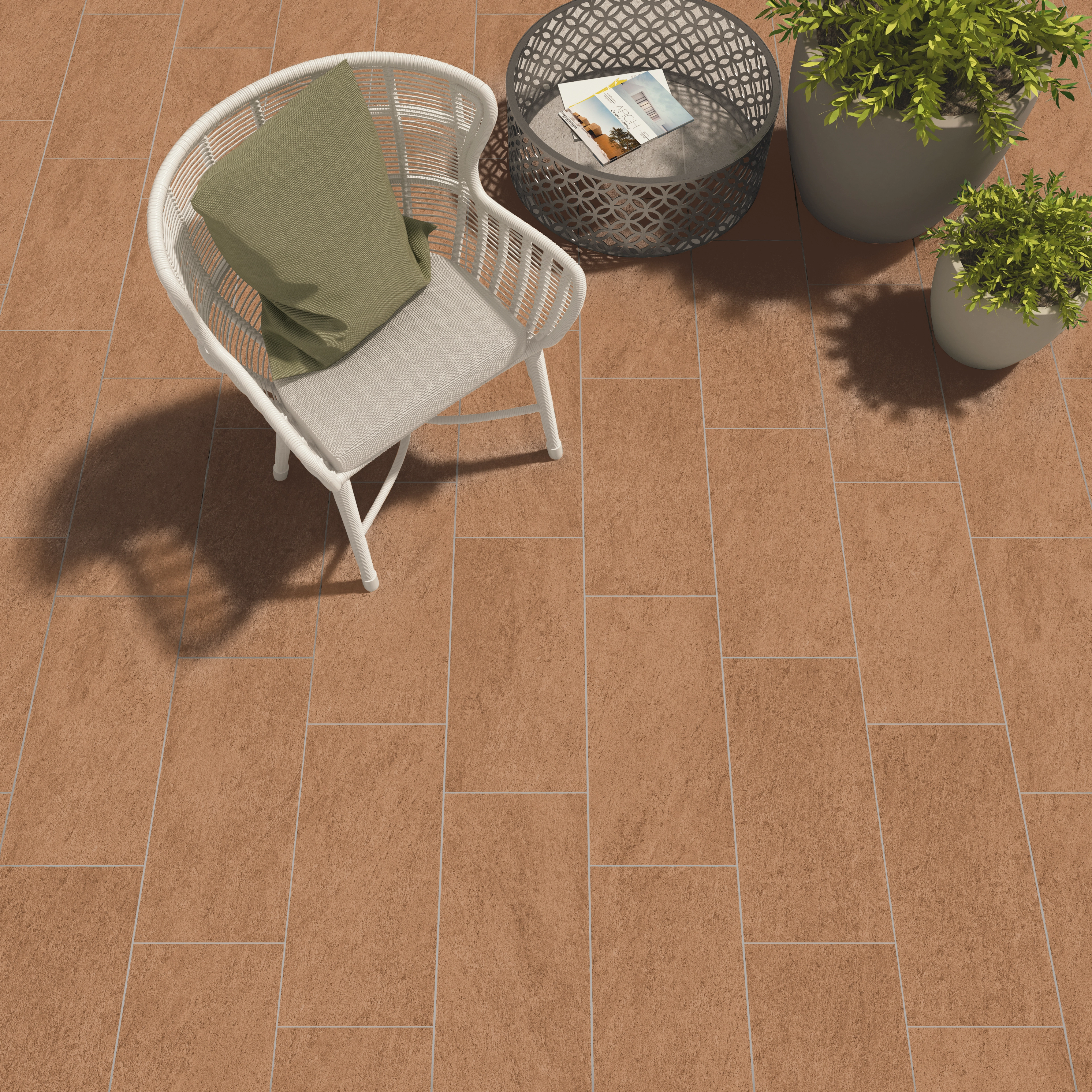Tuscania Ceramiche Terraforte, Terracotta; Stone