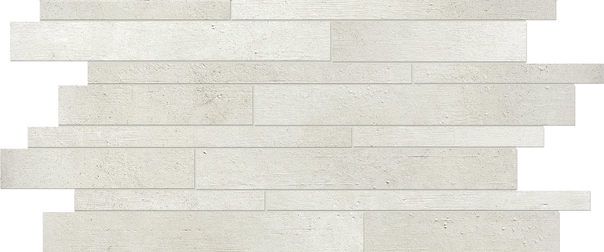 Grey Soul Listello Patchwork White, Naturale, 30.2x61cm, 10.00mm, Not rectified