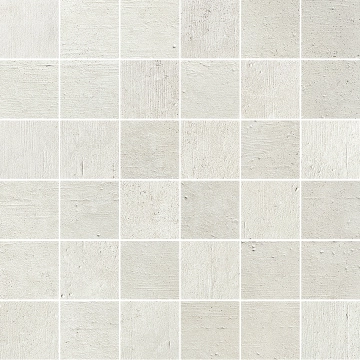 Grey Soul Mosaico Monocolore White, Naturale, 30x30cm, 10.00mm, Not rectified