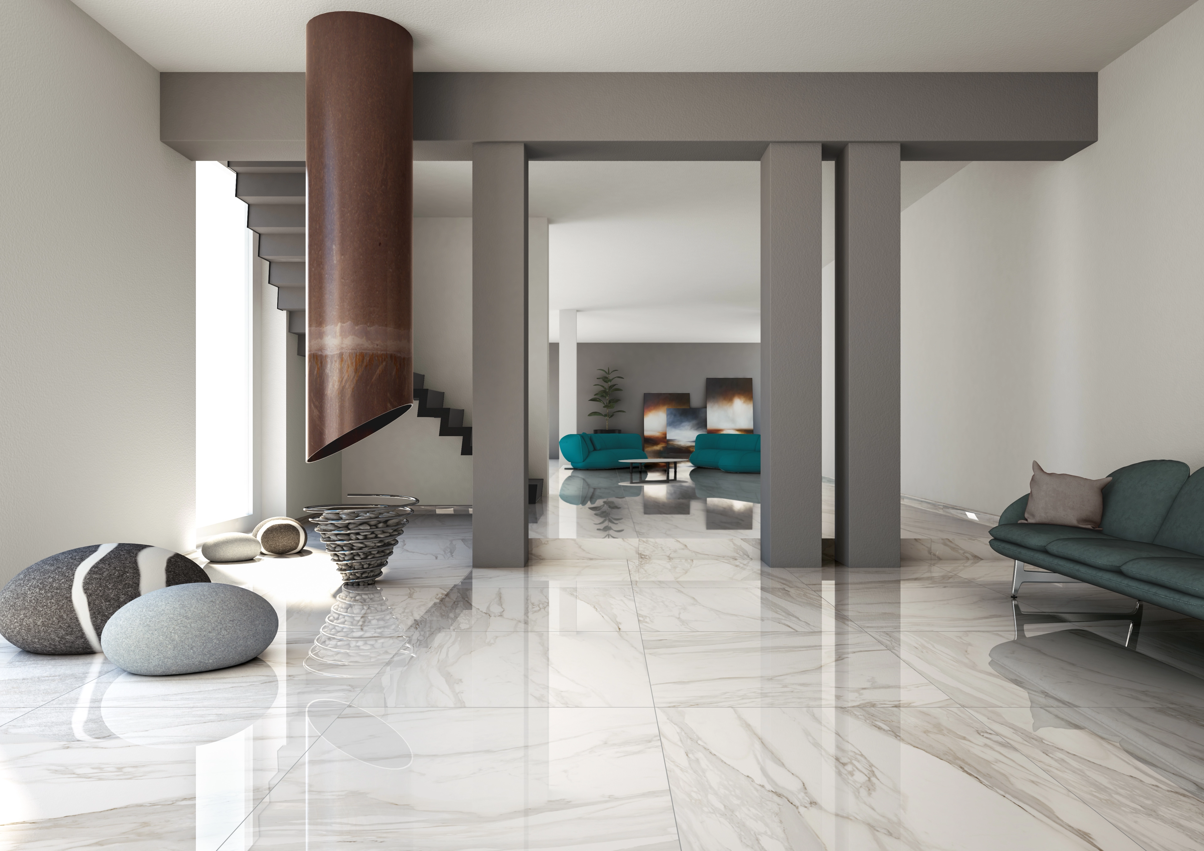 Tuscania Ceramiche White Marble