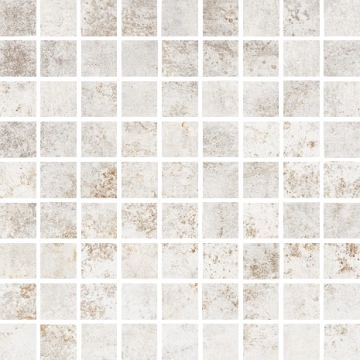 Metropolitan Mosaico Monocolore Nichel, Naturale, 30x30cm, 9.00mm, Not rectified