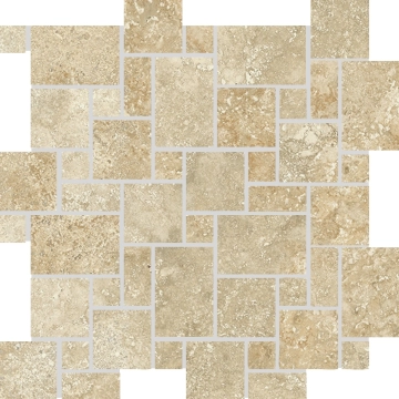 Durango Mosaico Basket Medium, Naturale, 30x30cm, 10.00mm, Not rectified